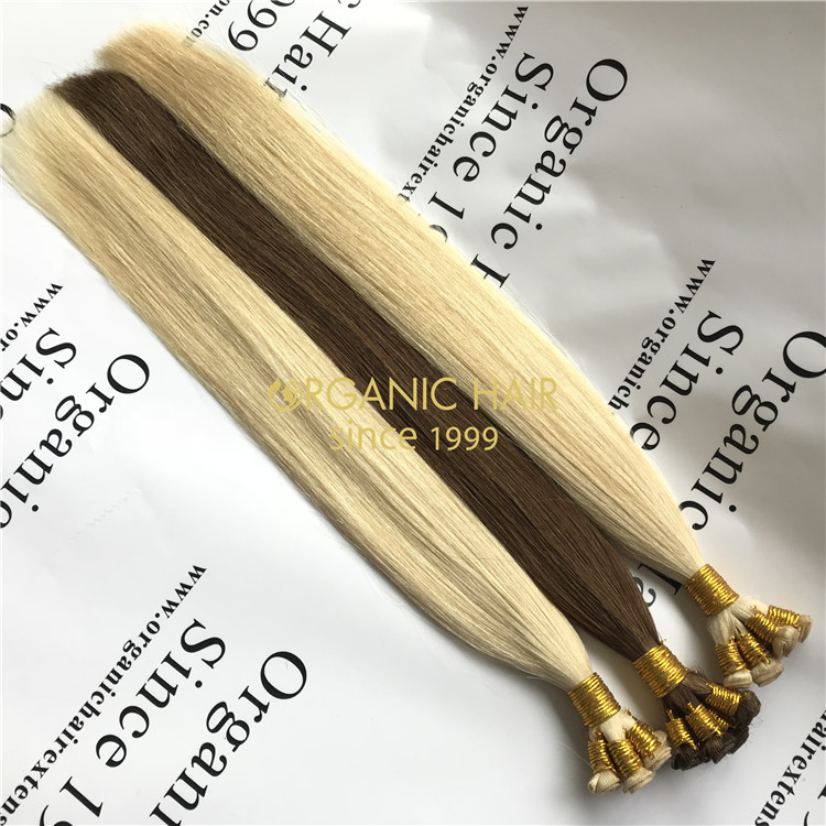 Human remy hair best hand tied weft X62